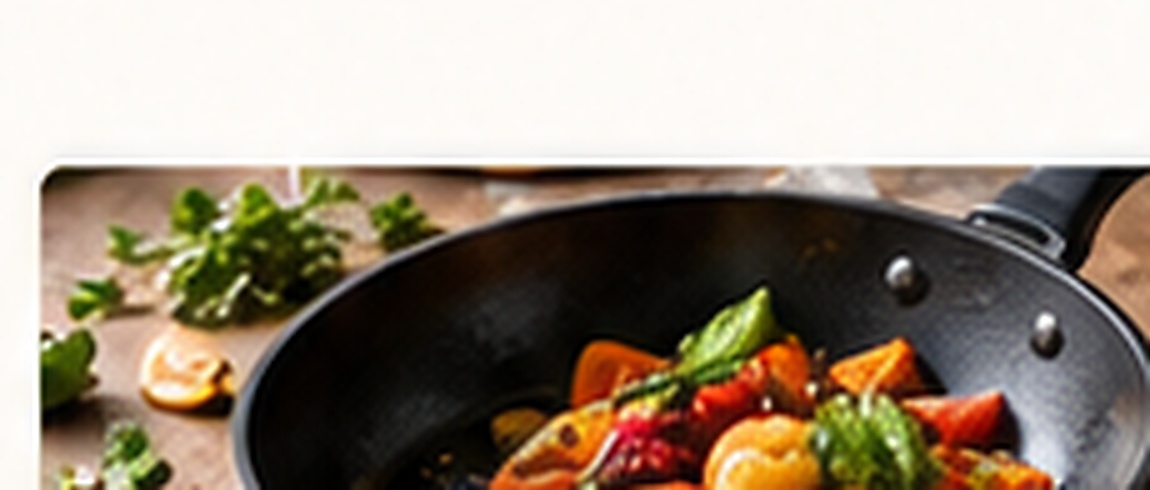 Poêle avec légumes